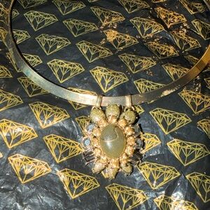 Gold-Tone Floral Cluster Pendant Necklace - Women Jewelry